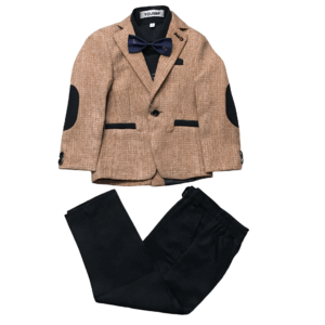 Boys' 4-Piece Semi-Casual Suit Set - HAVANA