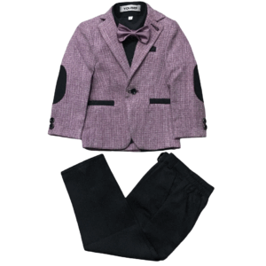 Boys' 4-Piece Semi-Casual Suit Set - PURPLE