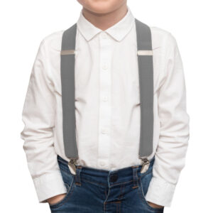Toddler Suspenders - GREY