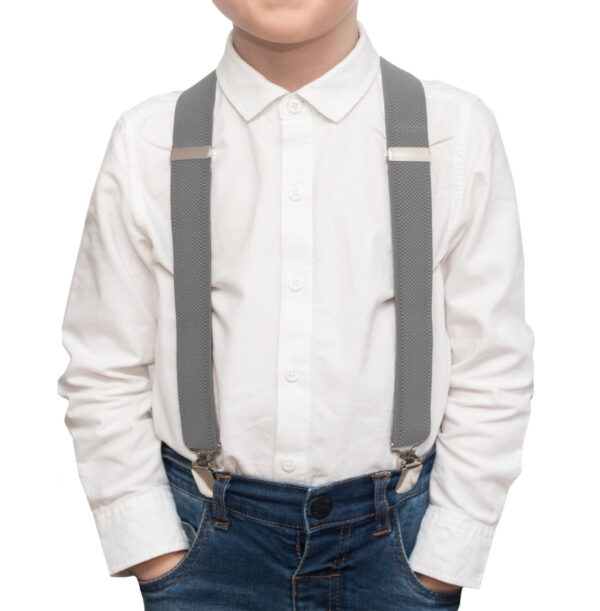 Toddler Suspenders - GREY