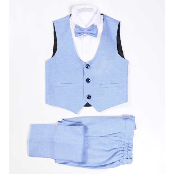 Boys’ 4-Piece Formal Suit Set – BABY BLUE