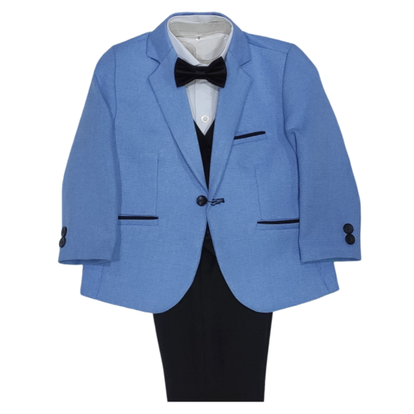 Boys' 5-Piece Mix Suit Set - BABY BLUE