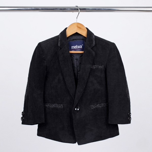 Boys Winter Katefa Blazer Regular Fit Suit Jacket – BLACK