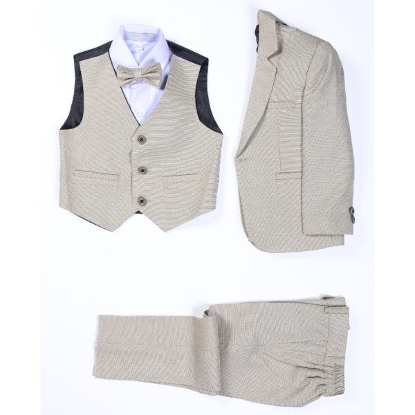 Kids’ 5-Piece Formal Suit Set – OFFWHITE