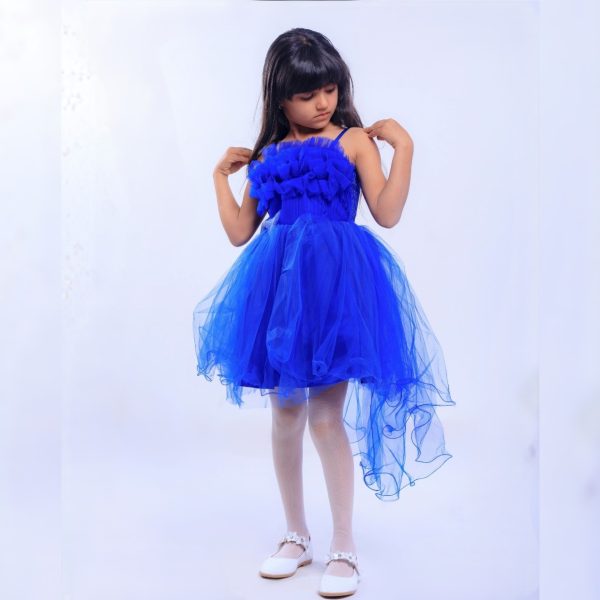 Party Dress For Little Girls – M113 – BLUE