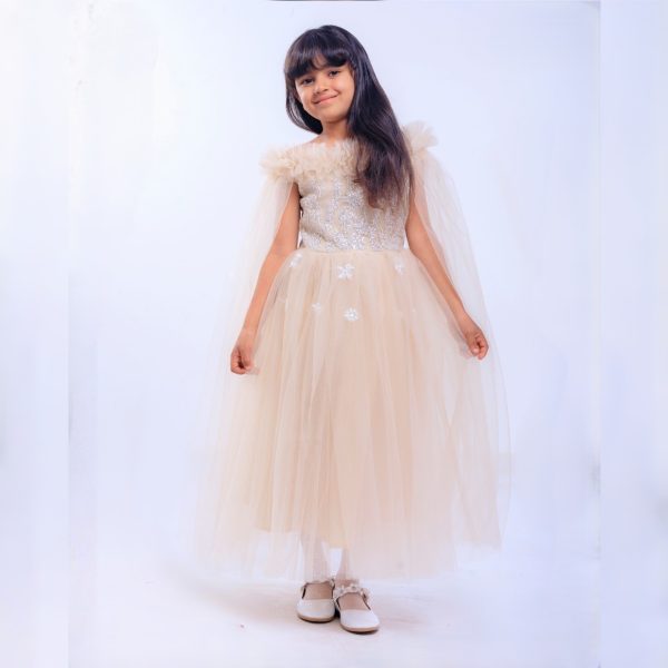 Party Dress For Little Girls – M505 – GOLD
