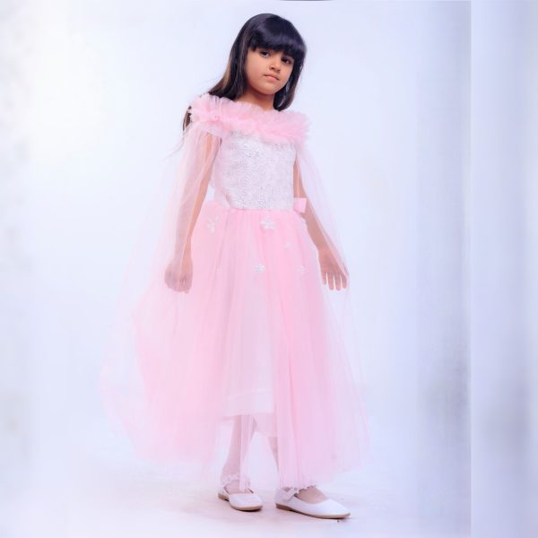 Party Dress For Little Girls – M505 – PINK