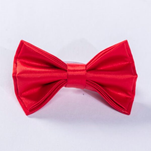 Kids Classic Pre-Tied Bow Tie – RED