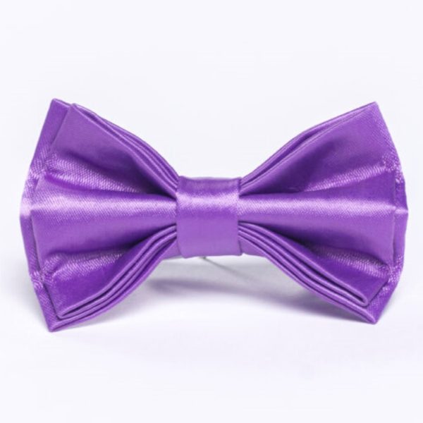 Kids Classic Pre-Tied Bow Tie – PURPLE