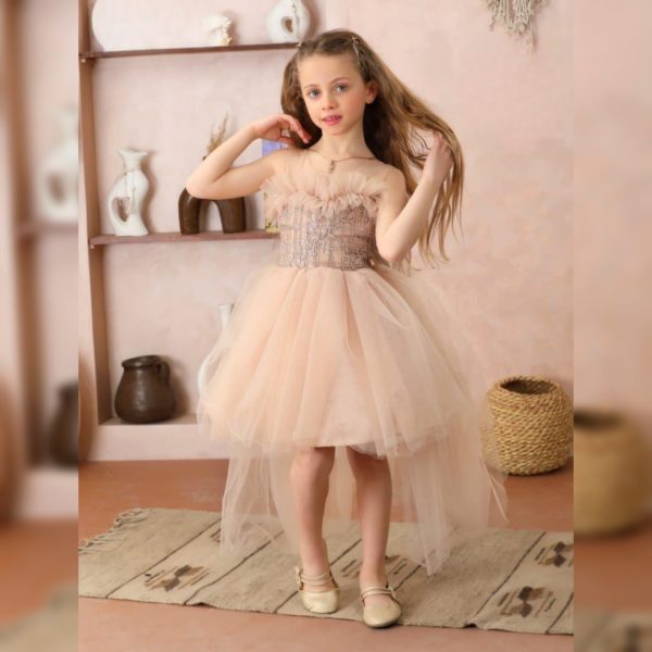 Party Dress For Little Girls – M503 – GOLD
