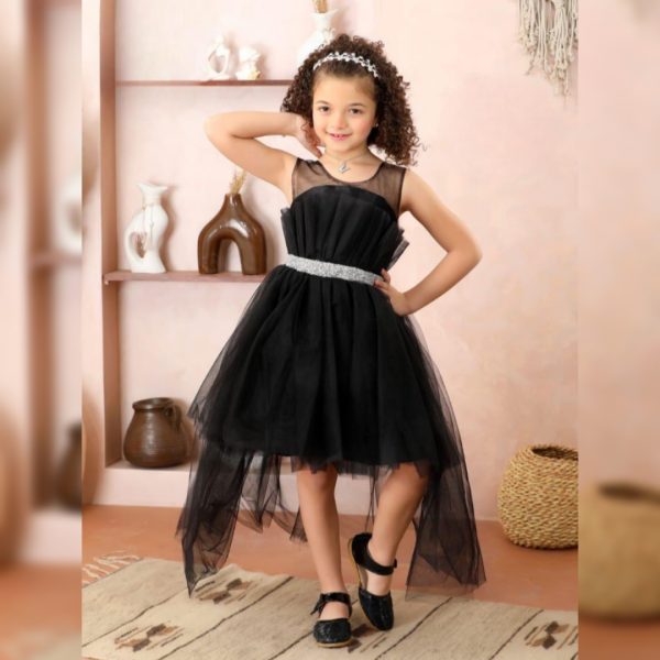 Party Dress For Little Girls – M200 – BLACK