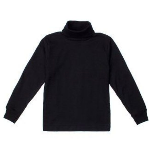 Thermal Premium High Neck Lycra Pullover For Kids – BLACK