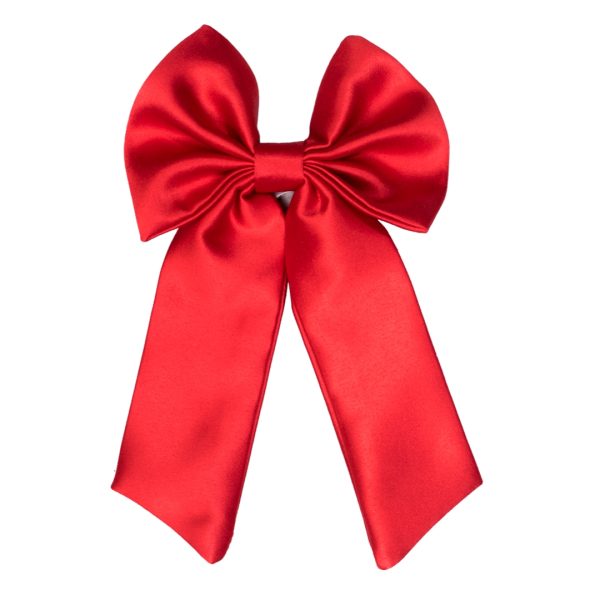 Girls Kids Classic Pre-Tied Bow Tie – RED
