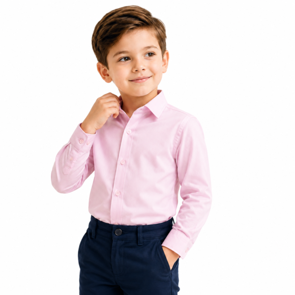 Long Sleeve Dress Kids Shirts – ROSE