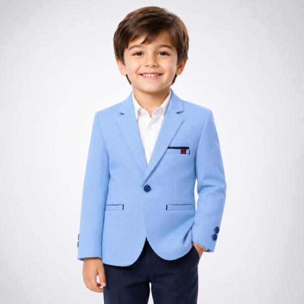 Boys’ Formal Blazer – BABY BLUE